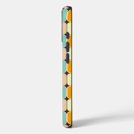 Retro geometric pattern with vertical ovals Case-Mate iPhone case (Achterkant / Links)