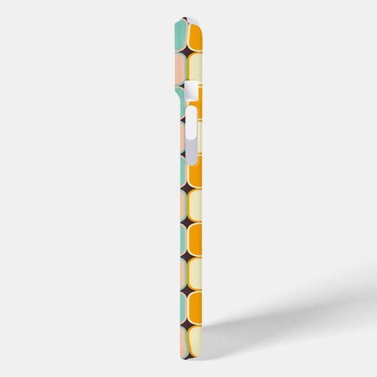 Retro geometric pattern with vertical ovals Case-Mate iPhone case (Achterkant / Links)