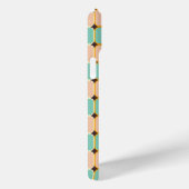 Retro geometric pattern with vertical ovals Case-Mate iPhone case (Achterkant / Rechts)