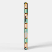 Retro geometric pattern with vertical ovals Case-Mate iPhone case (Achterkant / Rechts)