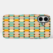 Retro geometric pattern with vertical ovals Case-Mate iPhone case (Achterkant (horizontaal))
