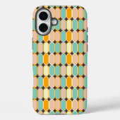 Retro geometric pattern with vertical ovals Case-Mate iPhone case (Achterkant)