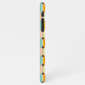 Retro geometric pattern with vertical ovals iPhone hoesje (Linkerkant)