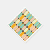 Retro geometric pattern with vertical ovals servet (Hoek)