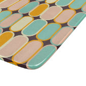 Retro geometric pattern with vertical ovals snijplank (Hoek)