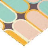 Retro geometric pattern with vertical ovals tafelkleed (Gekanteld)