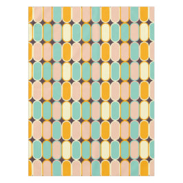 Retro geometric pattern with vertical ovals tafelkleed