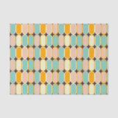 Retro geometric pattern with vertical ovals tissuepapier (Voorkant)