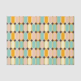 Retro geometric pattern with vertical ovals tissuepapier