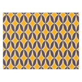 Retro geometric pattern yellow and brown leaf tafelkleed (Voorkant (Horizontaal))