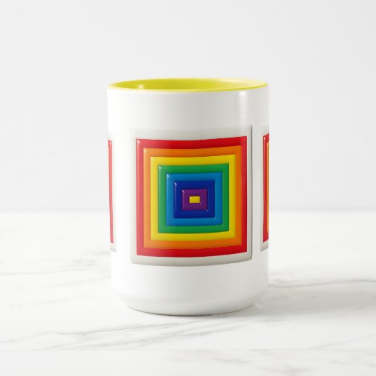 Retro Geometric Pop Art Mok (Midden)