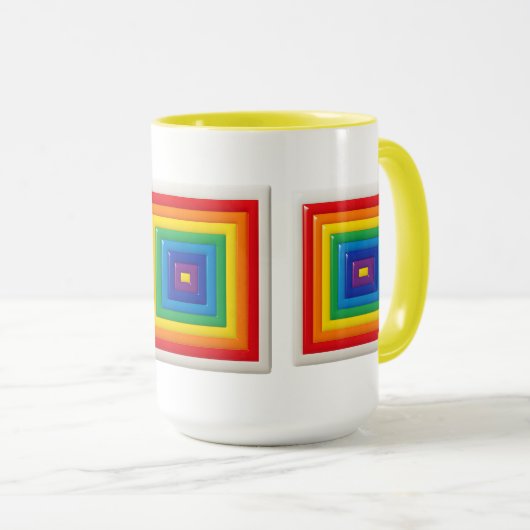 Retro Geometric Pop Art Mok (Voorkant rechts)