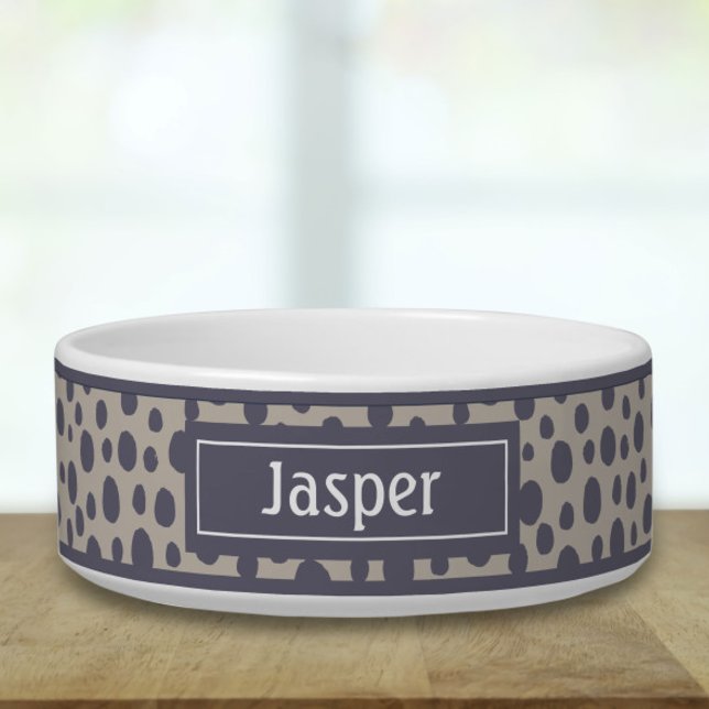 Retro Geometric Print Pet Bowl Voerbakje (Creator heeft geüpload)