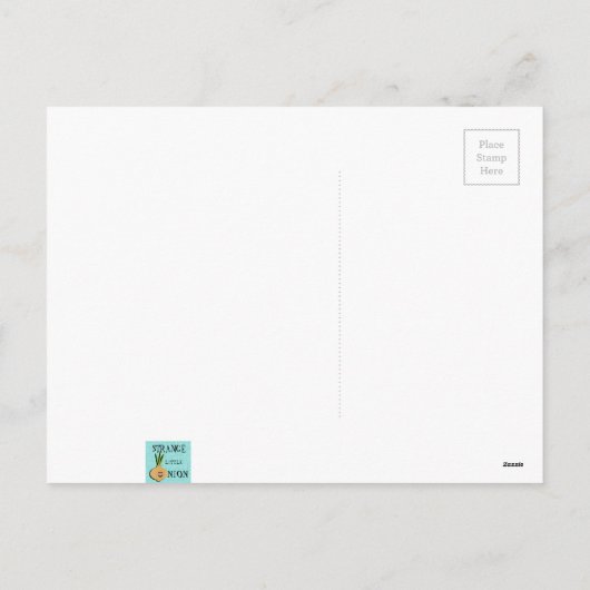 Retro Geometric Santa Briefkaart (Achterkant)