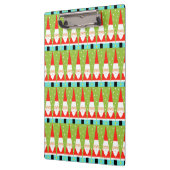 Retro Geometric Santa Clipboard Klembord (Links)