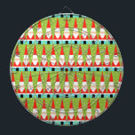 Retro Geometric Santa Dartboard Dartbord<br><div class="desc">Hoe je het ook bekijkt, dit Retro Geometric Santa Dartboard is puur vakantiewaanzin. Het zijn rijen Santas. Nee, het zijn rijen kerstbomen. Nee, het zijn rijen Santas gevormd als kerstbomen en rijen roomgroene kerstbomen met witte poka stippen. Het is kitschy. Het is kleurrijk. En als je je niet in de...</div>