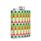 Retro Geometric Santa Flask Heupfles (Rechts)