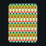 Retro Geometric Santa Flexible Magnet Magneet<br><div class="desc">Om het even welke manier u het bekijkt deze Retro Geometric Santa Flexible Magnet is pure vakantie onzin! Het zijn rijen Santas. Nee, het zijn rijen kerstbomen. Nee, het zijn rijen Santas gevormd als kerstbomen en rijen roomgroene kerstbomen met witte poka stippen. Het is kitschy. Het is kleurrijk. En als...</div>