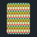 Retro Geometric Santa Flexible Magnet Magneet<br><div class="desc">Om het even welke manier u het bekijkt deze Retro Geometric Santa Flexible Magnet is pure vakantie onzin! Het zijn rijen Santas. Nee, het zijn rijen kerstbomen. Nee, het zijn rijen Santas gevormd als kerstbomen en rijen roomgroene kerstbomen met witte poka stippen. Het is kitschy. Het is kleurrijk. En als...</div>