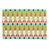 Retro Geometric Santa Pillowcase Kussensloop (Voorkant)