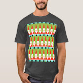 Retro Geometric Santa T-Shirt (Voorkant)