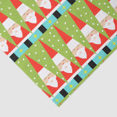 Retro Geometric Santa Tissue Paper Tissuepapier (Detail)