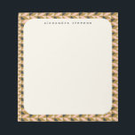 Retro Geometric Shapes Gold Black, op maat gemaakt Notitieblok<br><div class="desc">Retro Geometric Shaptern | Goud zwart,  speciaal Notitieblok</div>