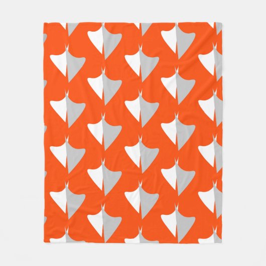 Retro geometric shapes with seamless patternabstra fleece deken (Voorkant)