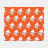 Retro geometric shapes with seamless patternabstra fleece deken (Voorkant (Horizontaal))