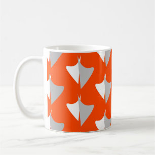 Retro geometric shapes with seamless patternabstra koffiemok