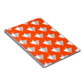 Retro geometric shapes with seamless patternabstra notitieboek (Rechterzijde)