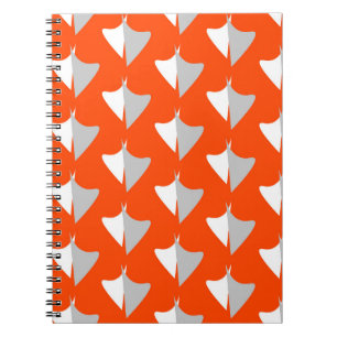 Retro geometric shapes with seamless patternabstra notitieboek