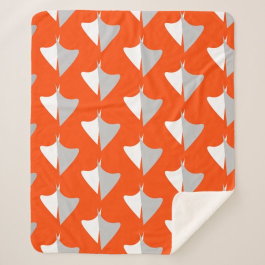 Retro geometric shapes with seamless patternabstra sherpa deken (Voorkant)