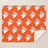 Retro geometric shapes with seamless patternabstra sherpa deken (Voorkant (horizontaal))