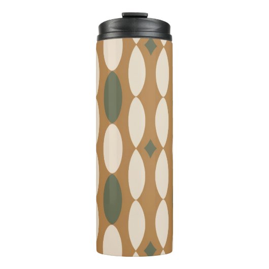 Retro Geometric Thermal Tumbler Thermosbeker (Voorkant)