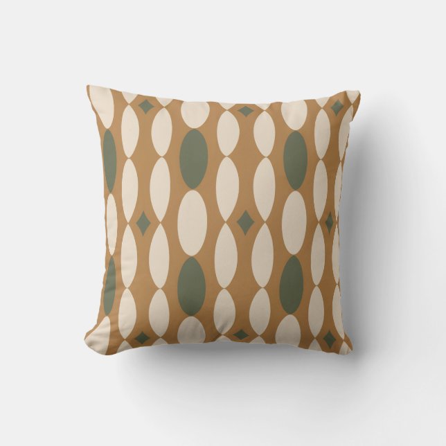 Retro Geometric Throw Pillow Kussen (Voorkant)