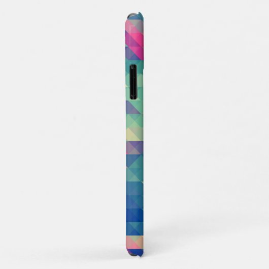 Retro Geometric Triangles Pattern Galaxy Hoesje (Achterkant/rechts)