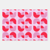 Retro Geometric Tulip Wrapping Gift Paper (Voorkant 2)