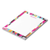 Retro Geometric Wild Psychedelic Pattern Notitieblok (Linkerzijde)