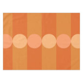 Retro Geometrie Strepen Cirkels Sinaasappel Tafelkleed (Voorkant (Horizontaal))