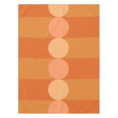 Retro Geometrie Strepen Cirkels Sinaasappel Tafelkleed (Voorkant)