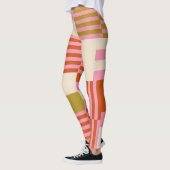 Retro Geometrisch Abstract Mozaïek Leggings (Links)