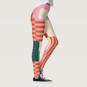 Retro Geometrisch Abstract Mozaïek Leggings (Rechts)