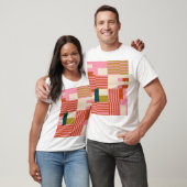 Retro Geometrisch Abstract Mozaïek T-shirt (Unisex)