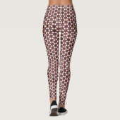 Retro geometrisch abstract patroonontwerp 1319 leggings (Achterkant)