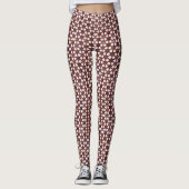 Retro geometrisch abstract patroonontwerp 1319 leggings (Voorkant)