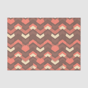 Retro geometrisch chevronpatroon mid-century moder tissuepapier