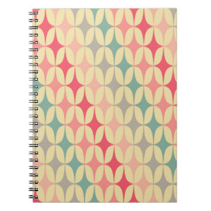 Retro geometrisch: diagonaal  patroon. notitieboek