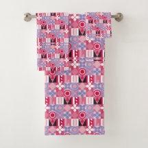 retro geometrisch drukpatroon