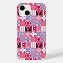 retro geometrisch drukpatroon